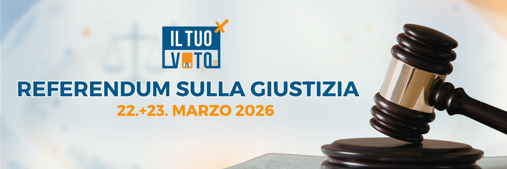 Referendum zur Justizreform in Italien 2026 mit Richterhammer„Italien Justizreferendum März 2026 Symbolbild Gericht Hammer“ „Abstimmung zur Justiz in Italien 2026 Richterhammer Gericht“